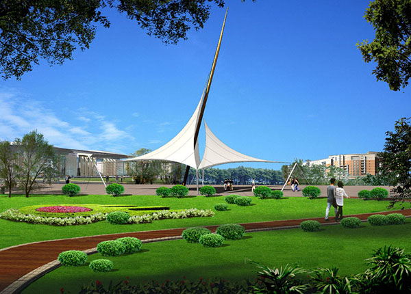 賞花(huā)踏青，觀賞春天風(fēng)景的(de)神奇景觀呼和(hé)浩特膜結構!