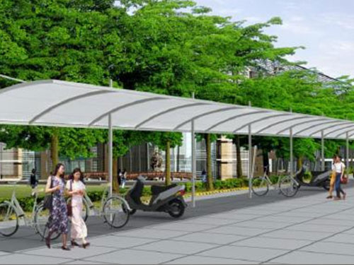 自(zì)行(xíng)車(chē)棚膜結構