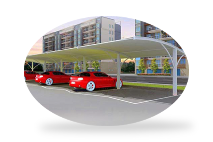 汽車(chē)棚膜結構